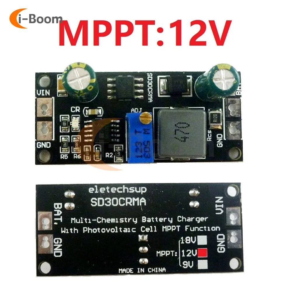Módulo Controlador Carga Panel Solar MPPT 1A Batería Ion/Titanato Litio Regulador