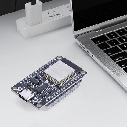 Placa Desarrollo ESP32 (30 Pines, ESP32-WROOM-32S/32D) Módulo Inalámbrico WiFi Bluetooth Doble Núcleo Bajo Consumo