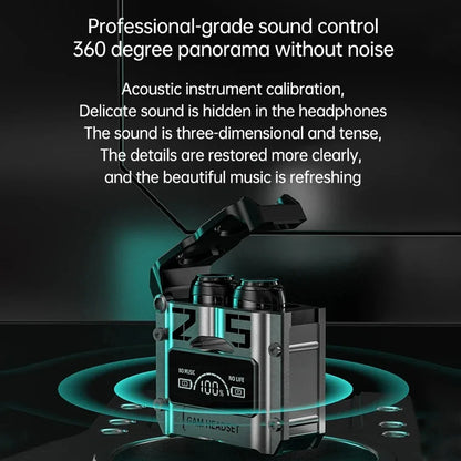 Auriculares Inalámbricos TWS M25 Bluetooth 5.3 con Pantalla LED (Estéreo, Control Táctil, Reducción Ruido)