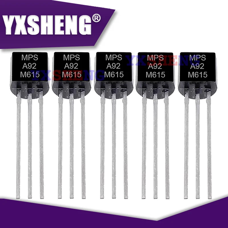 Lote 50 Pcs Transistores Surtidos TO-92 (MPSA06, MPSA13, MPSA14, MPSA18, MPSA42, MPSA44, MPSA56, MPSA92, Z0607MA)