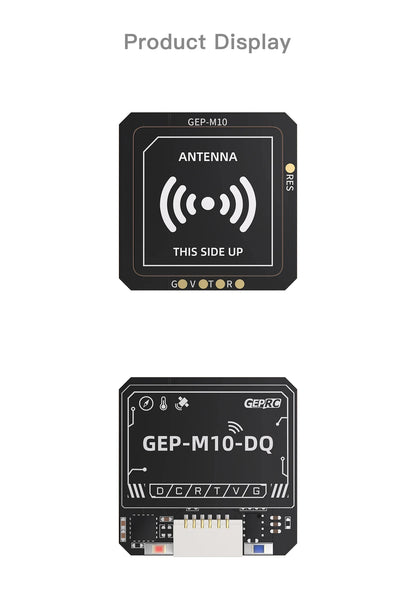 Módulo GPS GEPRC Serie GEP-M10 con Chip Flash, Magnetómetro QMC5883, Barómetro DPS310 y Capacitor Farad para Drones RC