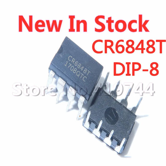 Chip Alimentación Switching Offline CR6848 (CR6848T) (DIP-8) (Nuevo Original, 5 Unidades)