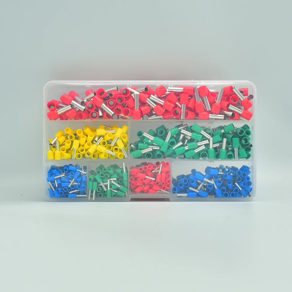 Kit Terminales Tubulares Europeos Conector Cable Crimpado Frío Presión Eléctrica (700 Piezas)