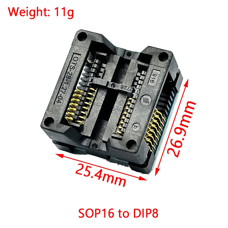Kit Programador USB XTW100 (CH341) 24/25 Series EEPROM Flash BIOS + Clip Test SOIC8/SOP8