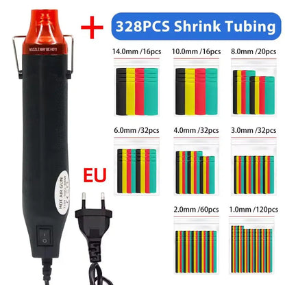 Mini Pistola Aire Caliente Doméstica Multiuso para Tubo Termoretráctil/Manualidades DIY/Mantenimiento Cable (Enchufe EU/US)