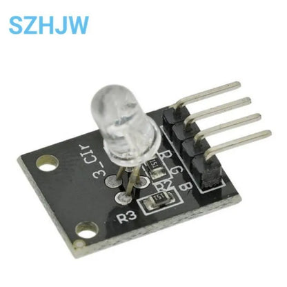 Módulo Sensor LED RGB KY-016 (4 Pines, 3 Colores) para Arduino DIY Starter Kit (10 Unidades)