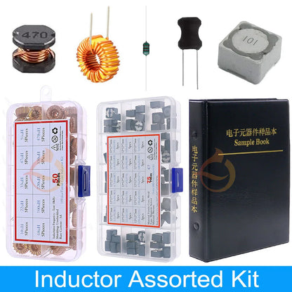 Kit Surtido Inductores SMD/DIP - Varios Valores (2.2uH a 100mH) (Versión 1)