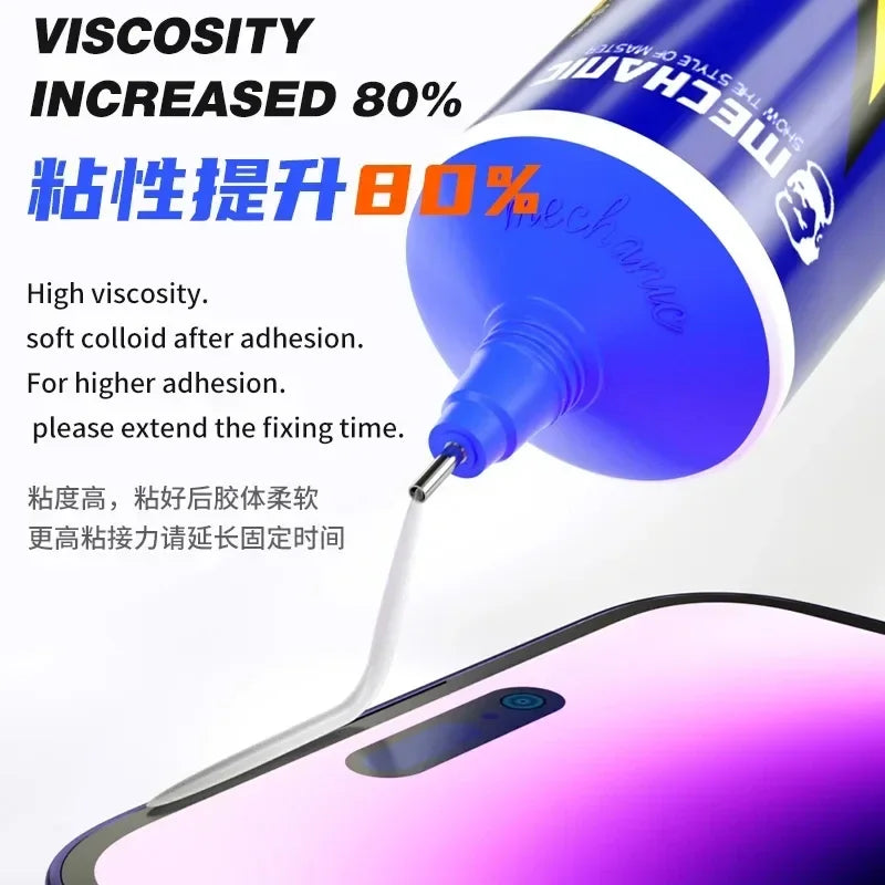 Adhesivo Pegamento Nano MECHANIC SUPER X (60ml) para Reparación Soporte/Tapa Trasera Teléfono Móvil (Sellador)