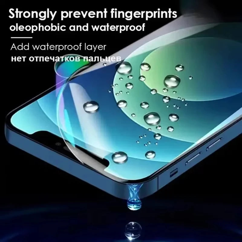Film Hidrogel Suave Protector Pantalla Silicona para iPhone 7/8/15 Plus / X/XR/XS / 11-16 Pro Max / 12/13 Mini (Pack 4 Unidades)