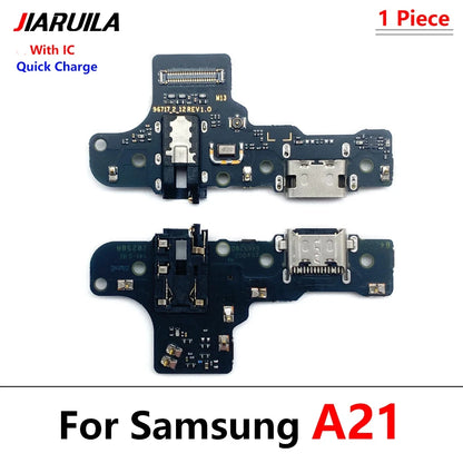 Placa Puerto Carga USB con Conector Dock y Micrófono para Samsung Galaxy A10/A20/A21S/A30/A31/A40/A41/A50/A51/A60/A70/A71