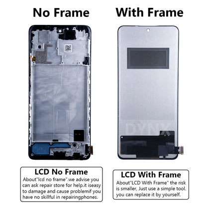 6.67" for Xiaomi Redmi Note 10 Pro LCD M2101K6G Display Touch Screen For Redmi Note10Pro LCD Display Frame Assembly