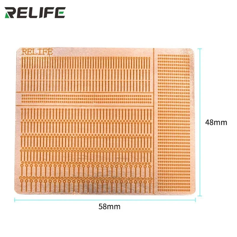 Set Puntos Reparación Soldadura RELIFE RL-007GA (Rápido, Sin Bucle) para Pads Teléfono Diferentes Tamaños