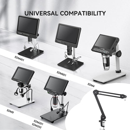 Elikliv Digital Microscope Flexible Arm Suspension Boom Scissor Arm Stand Metal Bracket for DM602 flex