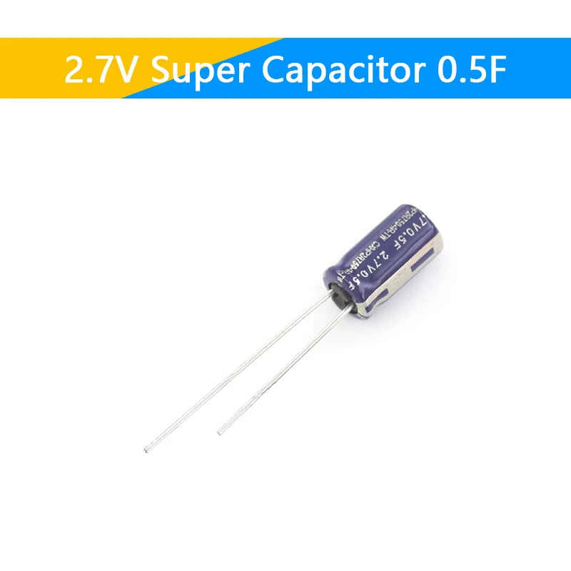 Supercapacitores Farad 2.7V - Varios Valores (0.5F a 60F)