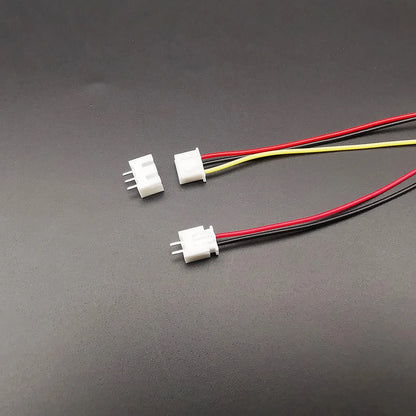 Set Conectores JST XH 2.54mm (2-8 Pines) Macho/Hembra con Cable 10/20cm 26AWG (5 Sets)