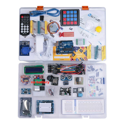 Kit Inicio Completo ELEGOO UNO R3 Project (63 Items) con Tutorial compatible Arduino IDE (Kit Electrónico DIY)