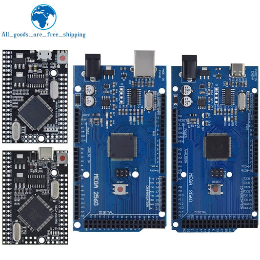Placa Desarrollo TZT Mega2560 (ATMEGA16U2 / Pro Mini / WiFi R3 ATmega2560 CH340G) compatible Arduino Mega R3 / ESP8266