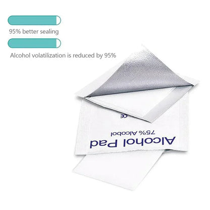 10/100Pcs Car Detailing Disposable Alcohol Disinfection Cotton Pad Wash Care Phone Cleaning Wiper Screen Glasses Cleaning Cotton