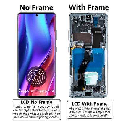 Pantalla S21 Ultra AMOLED de 6,8 pulgadas con huellas dactilares para Samsung Galaxy S21 Ultra 5G G998B G998B/DS pantalla Lcd montaje de pantalla táctil