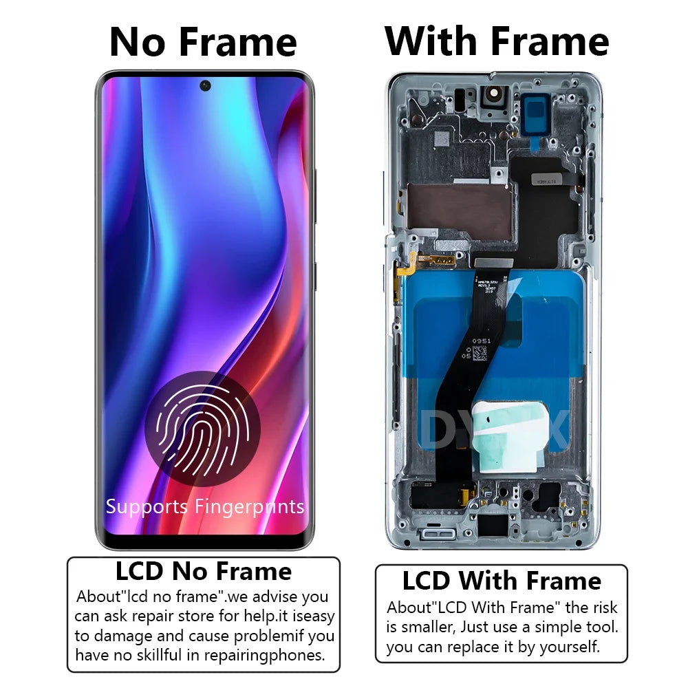 Pantalla S21 Ultra AMOLED de 6,8 pulgadas con huellas dactilares para Samsung Galaxy S21 Ultra 5G G998B G998B/DS pantalla Lcd montaje de pantalla táctil