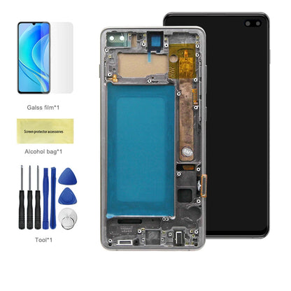 Pantalla LCD de 6,4 pulgadas para Samsung, repuesto de montaje de digitalizador con pantalla táctil, probado, S10 +, G975F, G975U, G975W, G975
