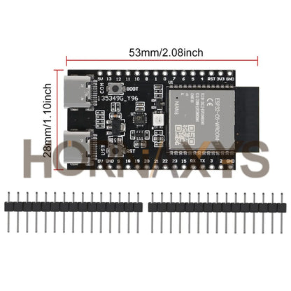 Placa Desarrollo ESP32-C6 Core (N4/N8/N16, 4/8/16MB) WiFi 6, Bluetooth, Zigbee compatible Nano Arduino