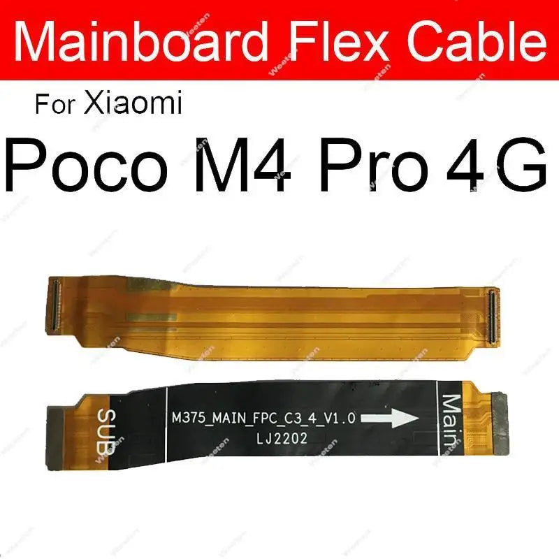 For Xiaomi Poco X4 Pro 5G Poco X4 F4 GT M4 Pro 4G 5G M5s X5 Pro Motherboard LCD Display Connector Flex Cable Replacement Parts