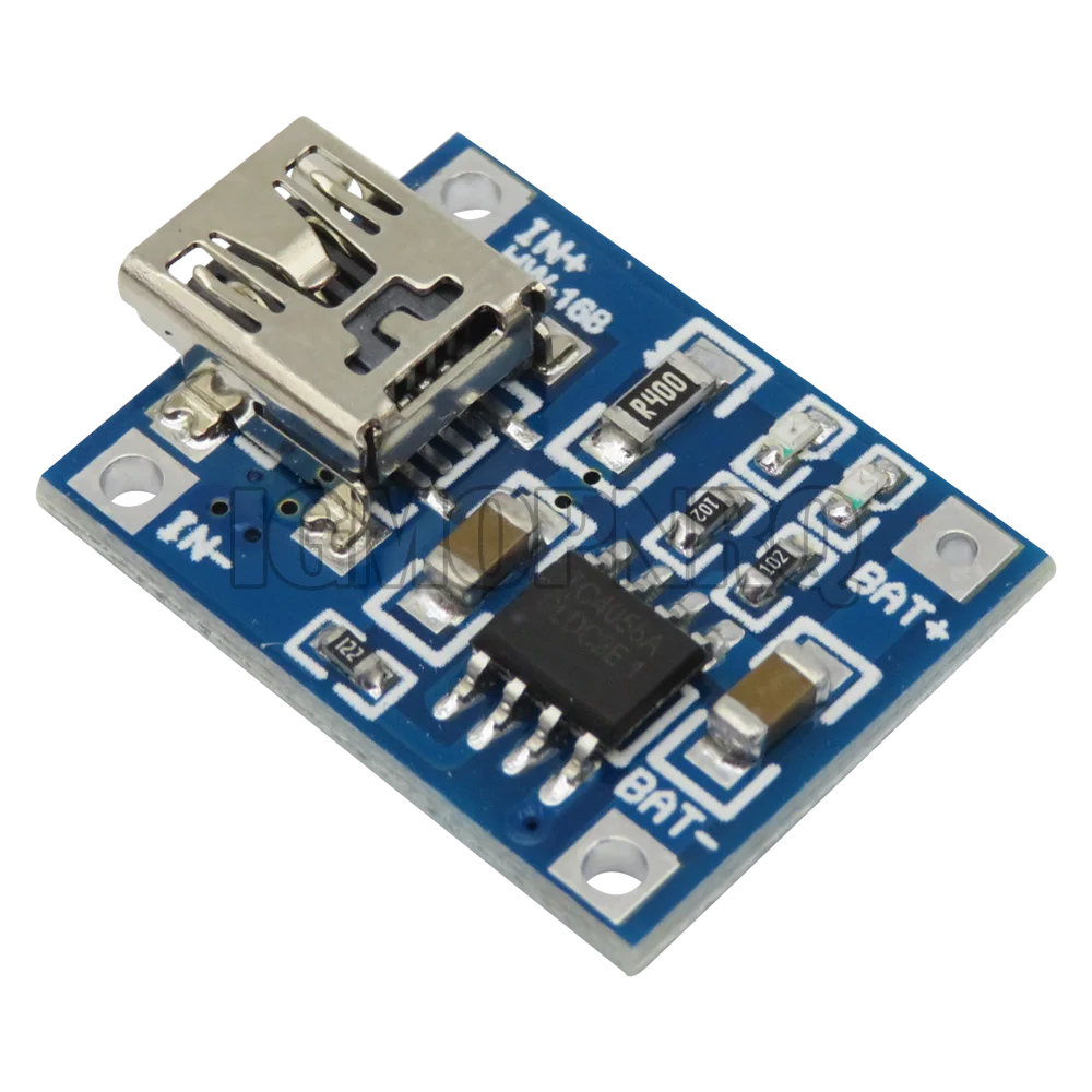5pcs 5V Micro USB 1A 18650 TP4056 Lithium Battery Charging Board With Protection Charger Module 1A