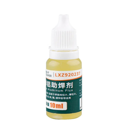 Flux Soldadura Líquido 10ml para Aluminio/Metal/Electrónica/Cobre (Sin Limpieza Agua, Soldadura Batería 18650)