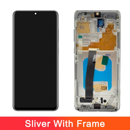 TFT S20 Ultra LCD con marco para Samsung S20 Ultra 5G LCD G988 G988B SM-G988U pantalla táctil digitalizador reemplazo