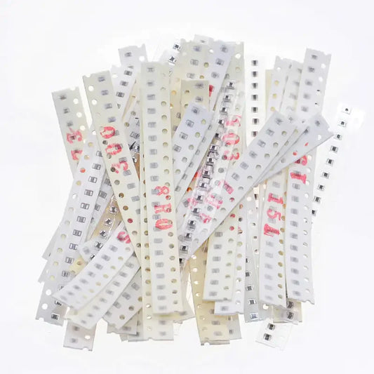 Kit Muestrario Capacitor Cerámico SMD 0805 (1pF-10uF, 36 Valores x 20 Unidades) - Pack 720 Piezas