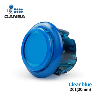 Botón Pulsador Mecánico Silencioso Qanba Gravity KS (24mm/30mm) Snap-in para Arcade (En Caja)
