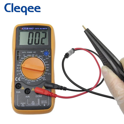 Pinzas Prueba SMD Cleqee P1510 para Componentes LCR Multímetro IC Tester Punta Sonda Cable