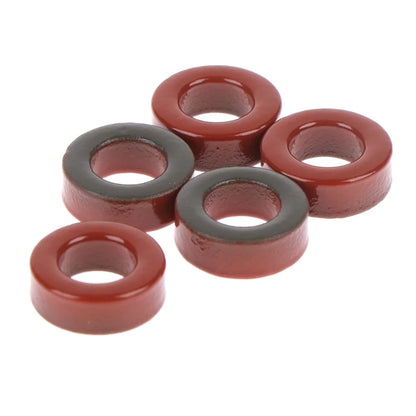 Núcleo Toroide Polvo Hierro Carbonilo T50-2 Rojo (13.7x7.5x5.5mm) - Lote 5 Piezas