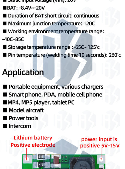 1~10PCS TP5100 double single lithium battery charge management compatible 2A rechargeable lithium plate