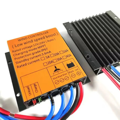 Controlador Carga Eólica MPPT Alta Calidad 12V/24V Auto Función Fuente Dual Estable (1000W-5000W)