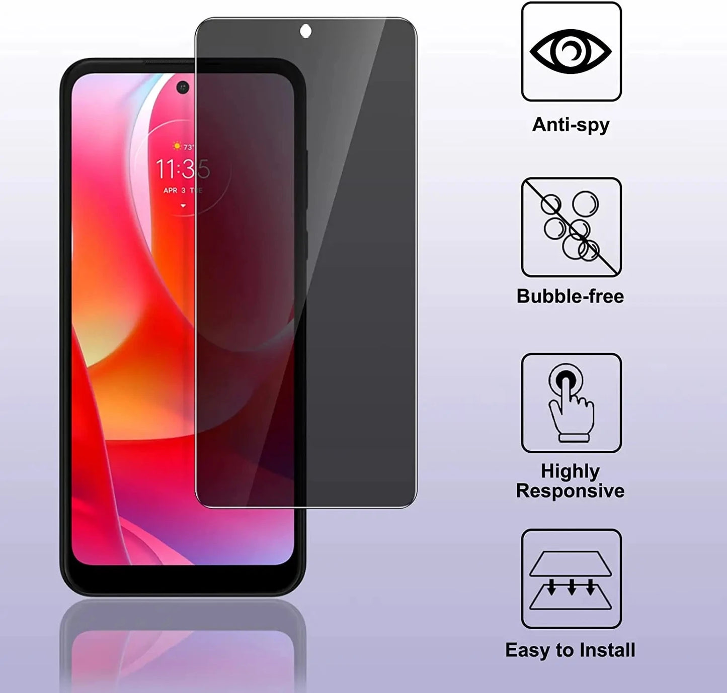1-3Pcs Privacy Tempereed Glass Screen Protector Anti-Spy for MOTO G50 G84 G34 G54 G53Y G53J 5G Power G Stylus 5G 2023