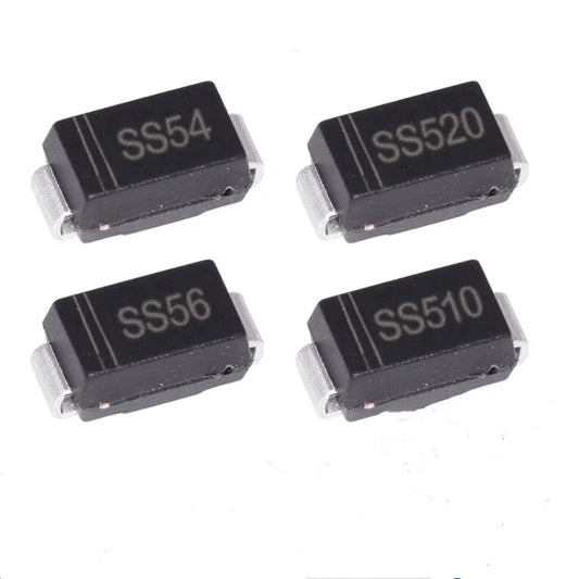 Diodo Schottky SMD SMA 5A - Varios Tipos (SS52 a SS520) - Lote 50 Piezas