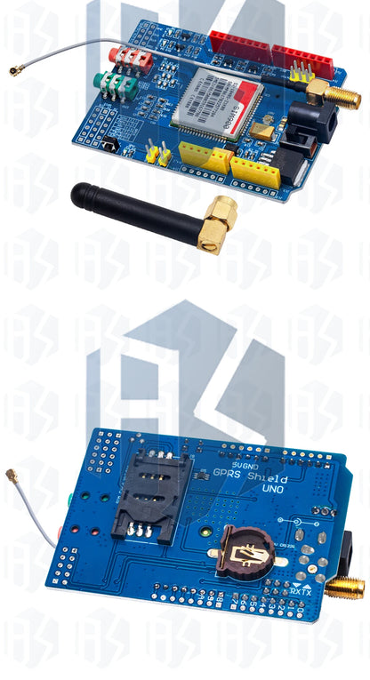 Kit Módulo GSM/GPRS SIM900 Quad-Band (850/900/1800/1900MHz) Placa Desarrollo Ultra Compacta con Antena SMA para Arduino