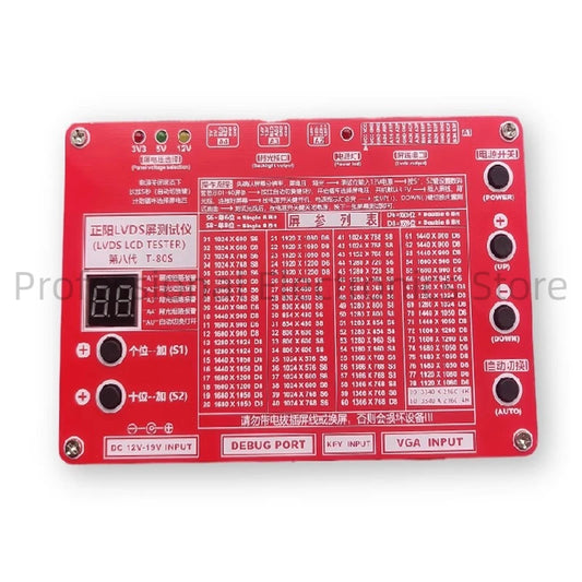 Tester Pantallas LCD/TV Universal (8va Gen) T-80S (LVDS 2K/4K) - Herramienta Reparación Punto Pantalla