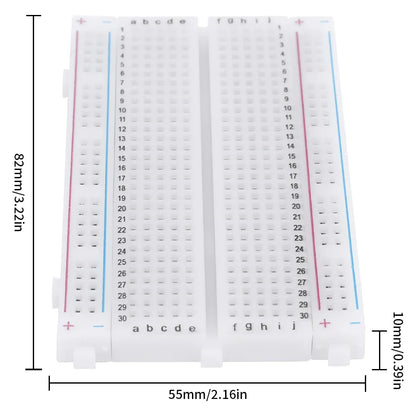 1-10pcs 400 Tie Points Solderless PCB Breadboard Mini Universal Test Protoboard DIY Bread Board for Bus Test Circuit Board