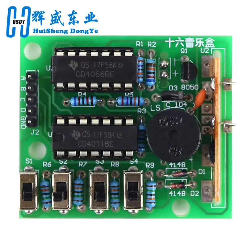 Kit DIY Módulo Electrónico Caja Musical 16 Tonos (BOX-16) para Práctica Soldadura Arduino