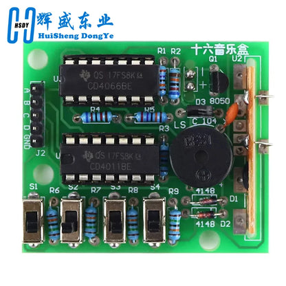 Kit DIY Módulo Electrónico Caja Musical 16 Tonos (BOX-16) para Práctica Soldadura Arduino