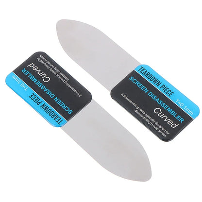 Herramienta Metálica Spudger Palanca Apertura Pantalla LCD Curva Teléfono Móvil (Ultra Delgada Flexible Desmontaje) (1 Unidad)
