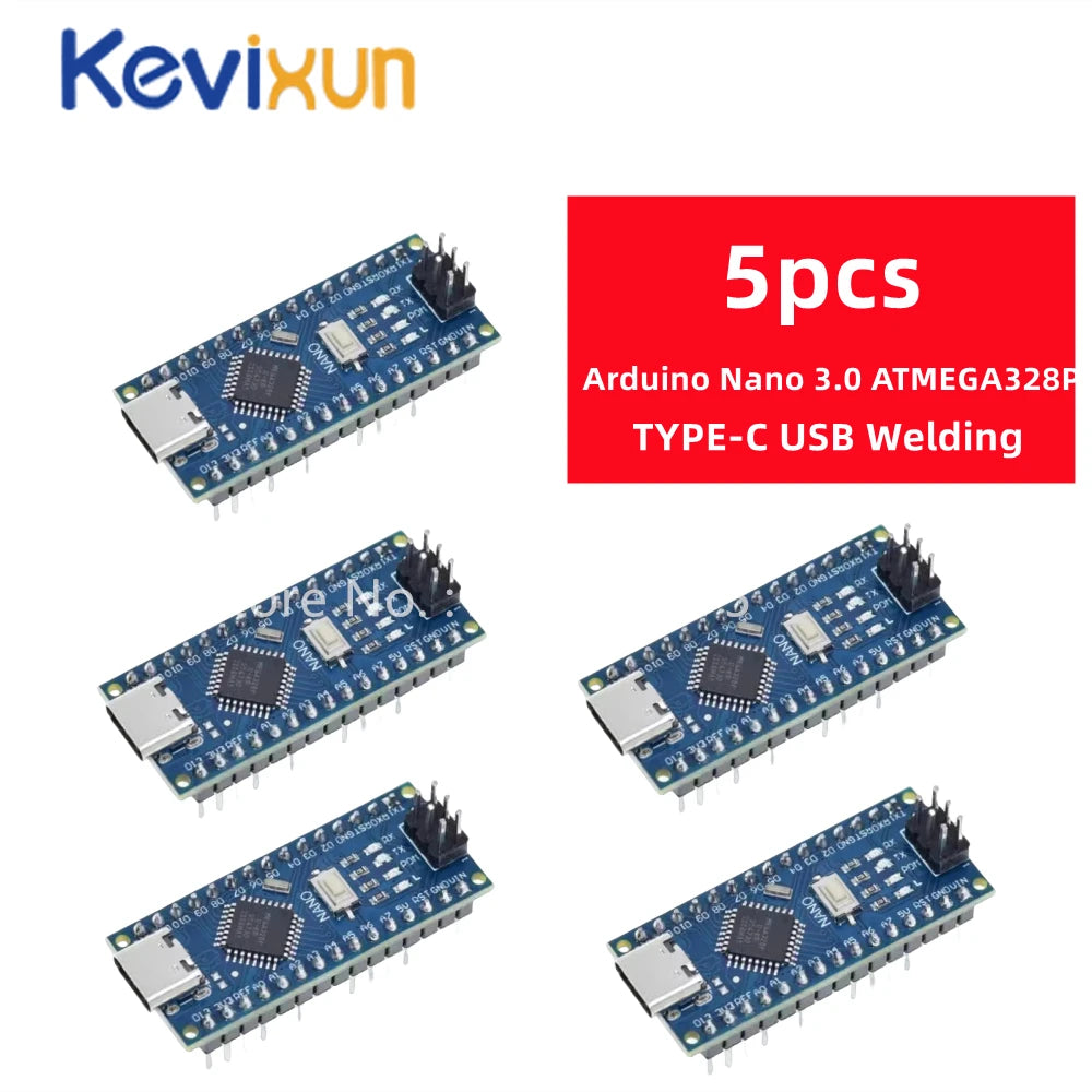 Placa Nano 3.0 (ATMEGA328P, 16MHz, CH340) con Bootloader (Puerto Mini/Tipo C/Micro USB) compatible Arduino