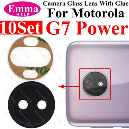 10set A+ Back Camera Glass Lens for Motorola Moto G9 G8 G7 G6 G5 Plus Play Power Rear Camera Lens