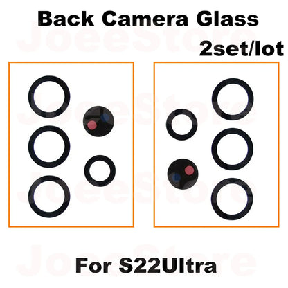 2 Juegos de Lentes de Cristal para Cámara Trasera para Samsung Galaxy (Varias Series)