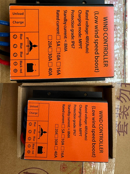 Controlador Carga Eólica MPPT Alta Calidad 12V/24V Auto Función Fuente Dual Estable (1000W-5000W)