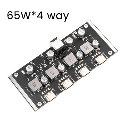 Módulo Adaptador Fuente PD 65W USB-C Soporta PD3.0/2.0, QC3.0/2.0, FCP, AFC Placa Circuito Cargador