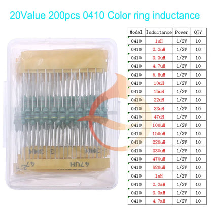 Kit Surtido Inductores SMD/DIP - Varios Valores (2.2uH a 100mH) (Versión 1)